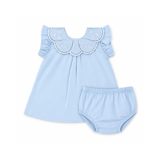 KaiserCraft Salty Toes Baby Broderie Two Piece Set babysett blå