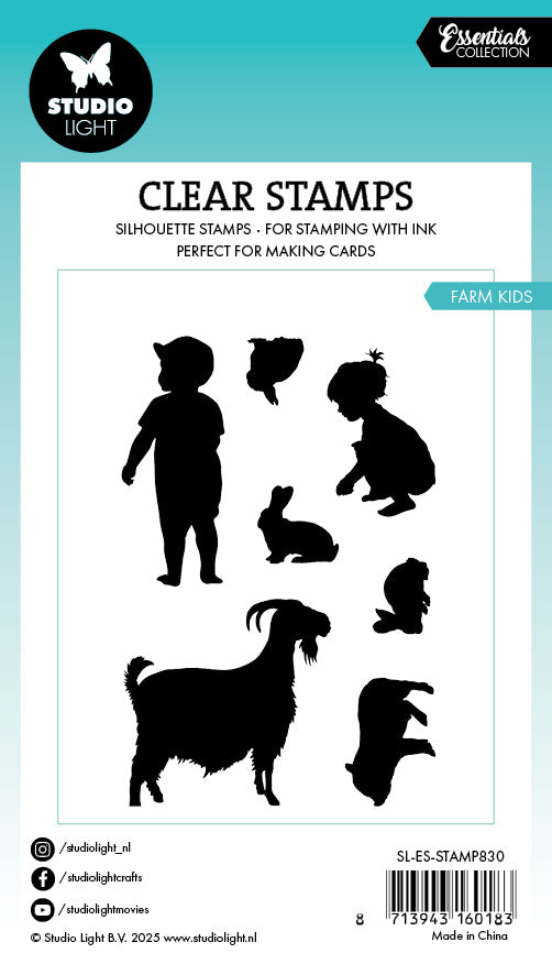 Studio Light Essentials Farm Kids stempel barn