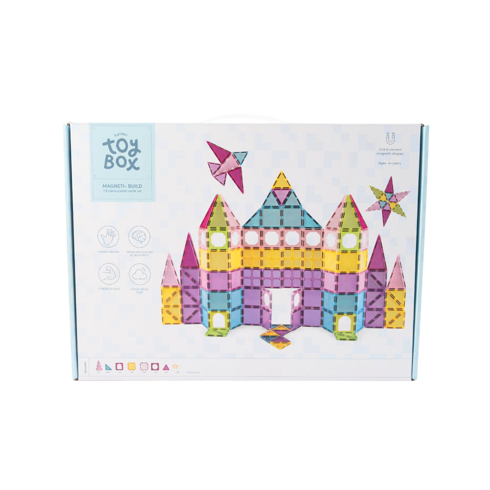 KaiserCraft Toy Box Pastel Castle Set byggesett 118 deler