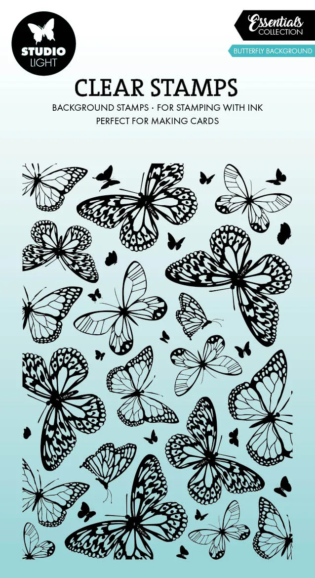 Studio Light Essentials Butterflies stempel bakgrunn
