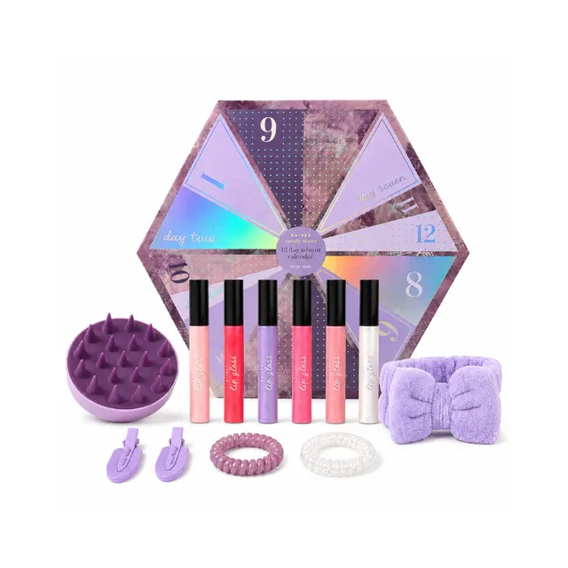 KaiserCraft Candy Series adventskalender 12 dager Amethyst Gem leppegloss