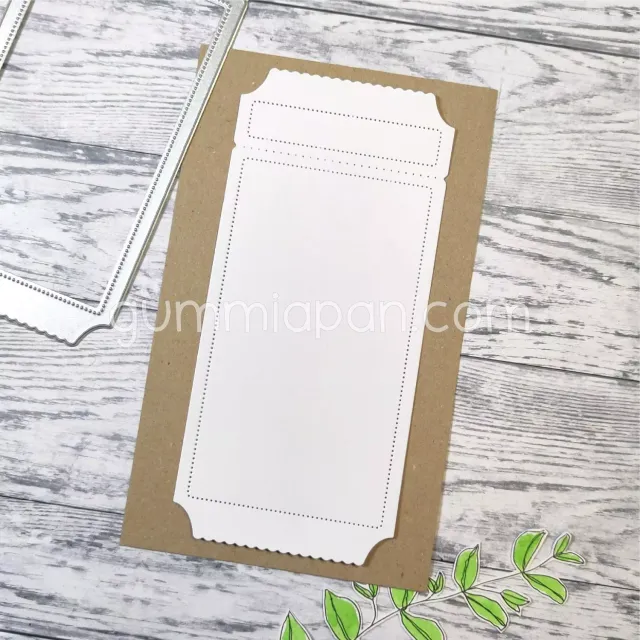 Gummiapan Slimline Ticket dies billett