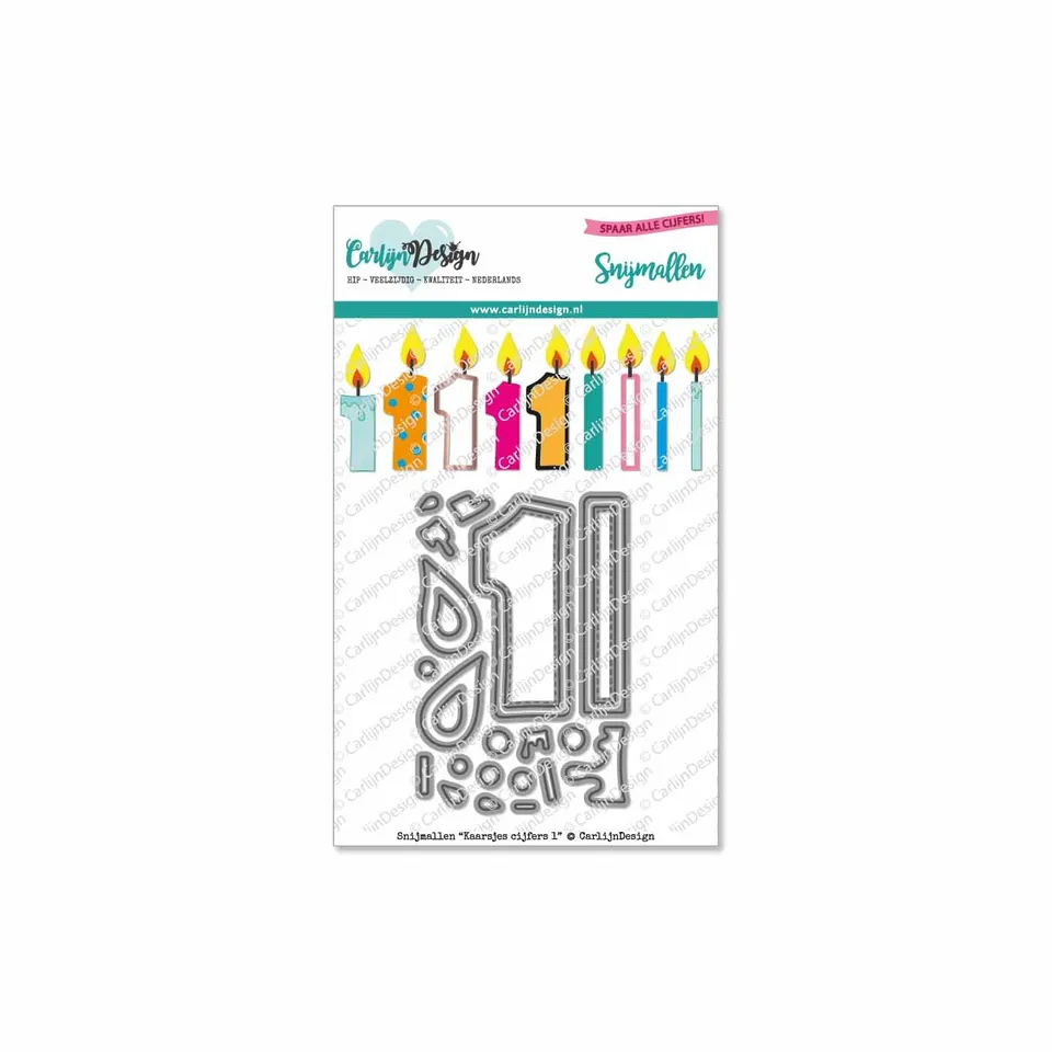 CarlijnDesign Kaarsjes CDSN-0089 dies tall 1