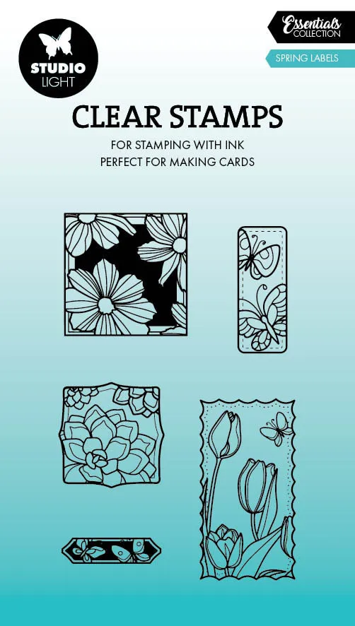 Studio Light Essentials Spring Labels klarstempel etiketter