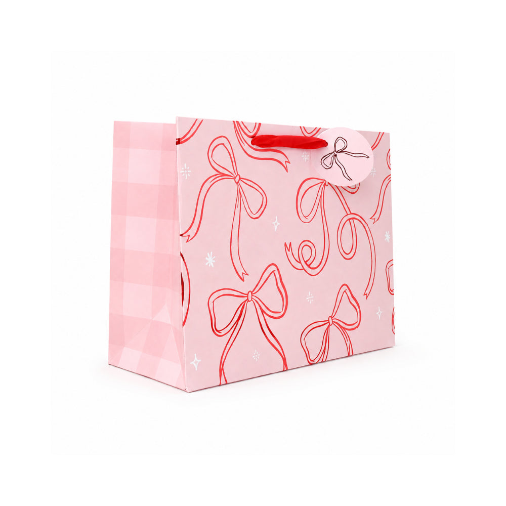 KaiserCraft Christmas Pretty Bows gavepose medium sett med kort