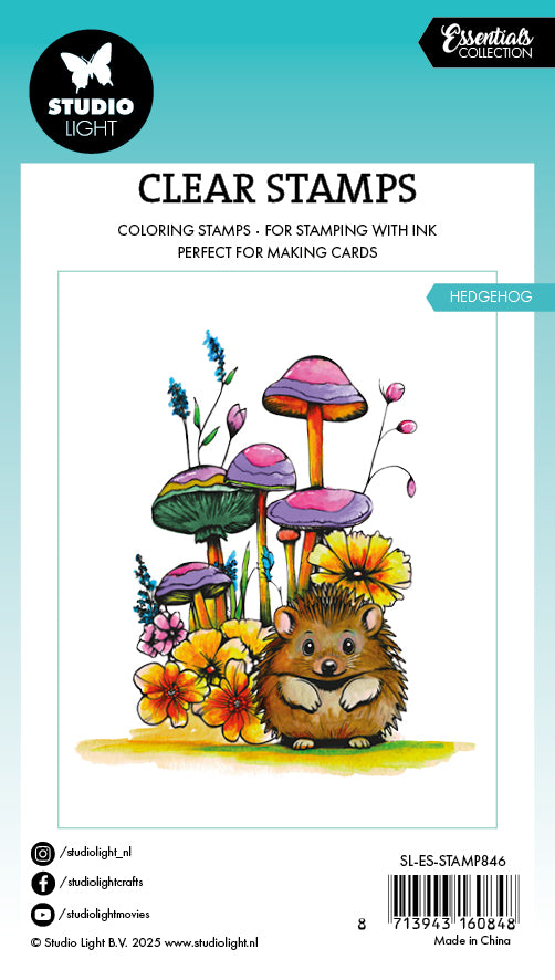 Studio Light Essentials Hedgehog clearstempel pinnsvin