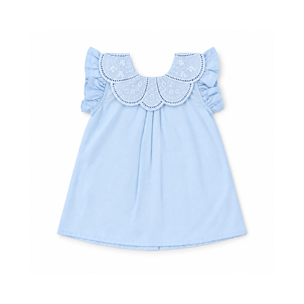 KaiserCraft Salty Toes Baby Broderie Two Piece Set babysett blå
