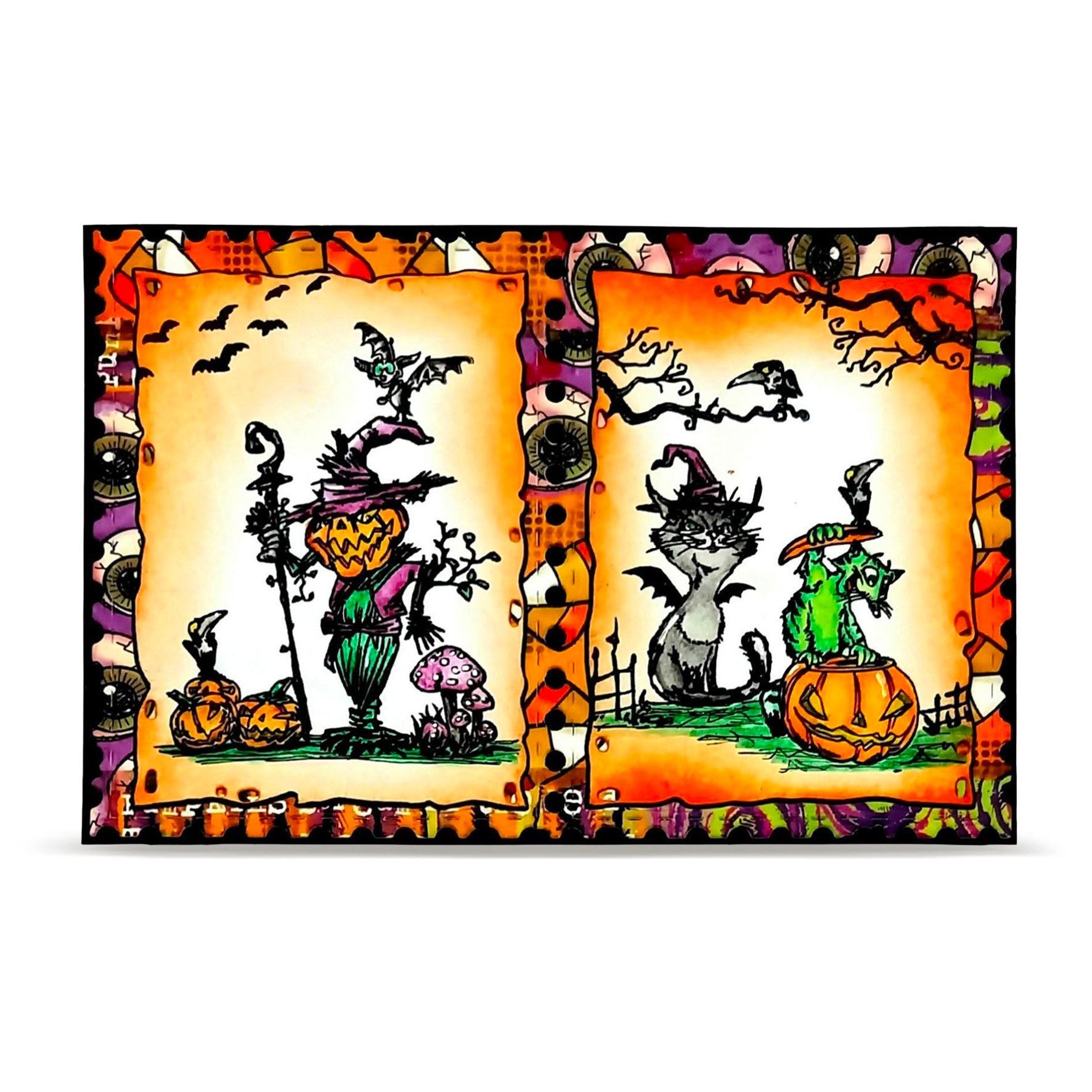 Autour de Mwa Whispers of Halloween stempelsett bundle 5-pak