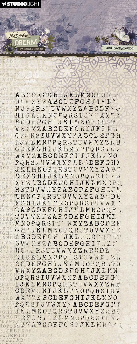Studio Light Nature's Dream 2 ABC background clearstamp