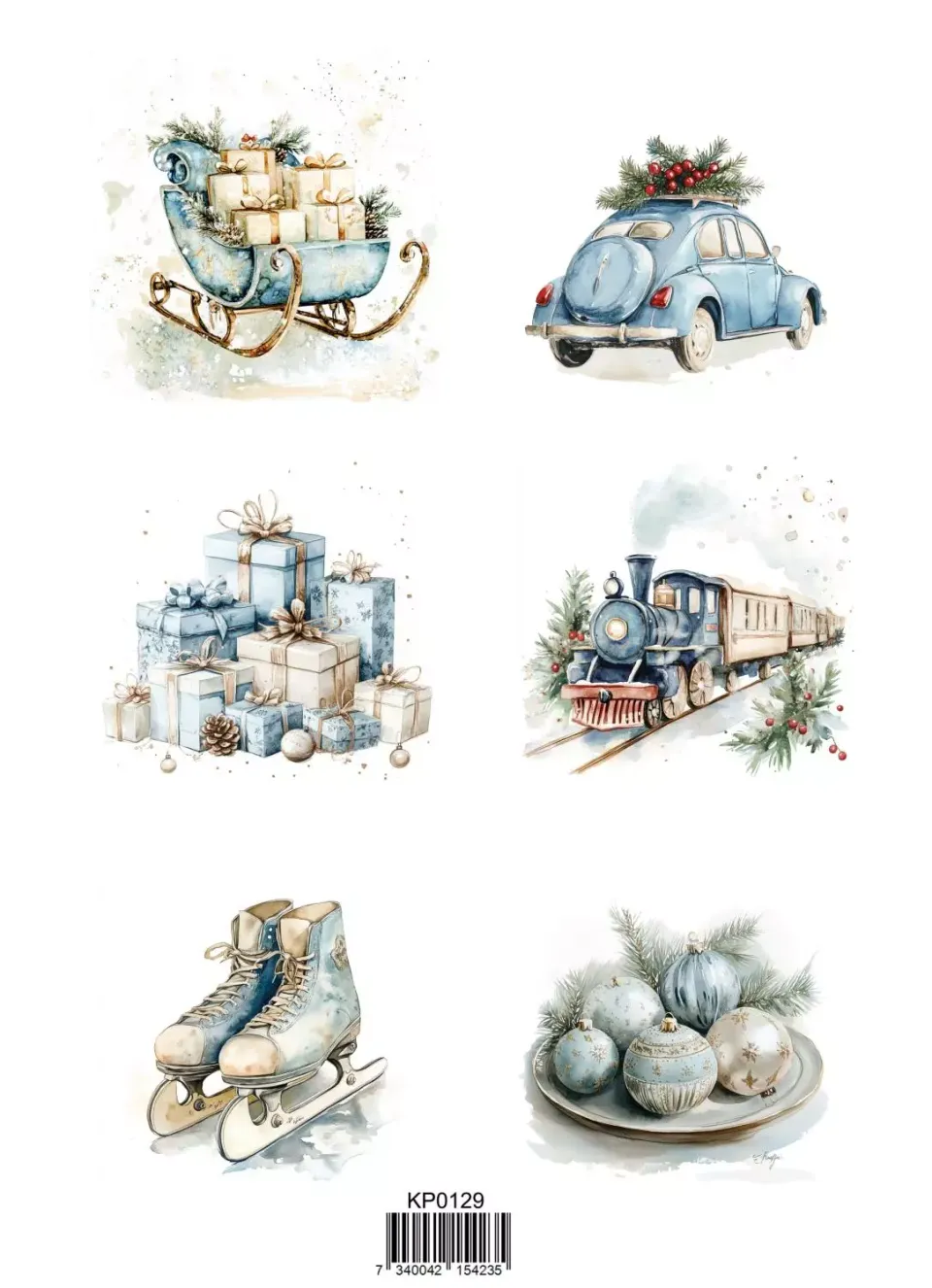 Reprint Winter Vibes 1 klippark A4 vinter