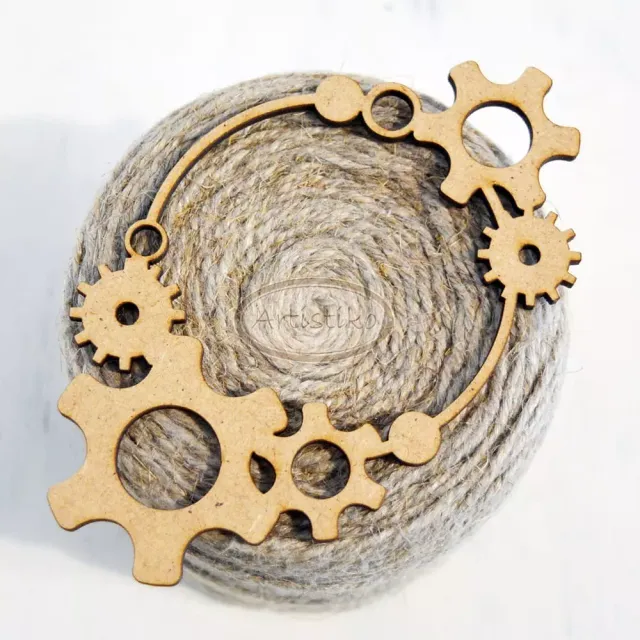Artistiko Ramme med Gear rundt pynteramme chipboard