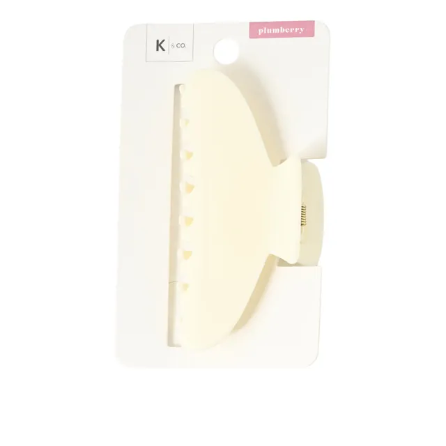 KaiserCraft Plumberry Acrylic Hair Claw Clip hårklype hvit