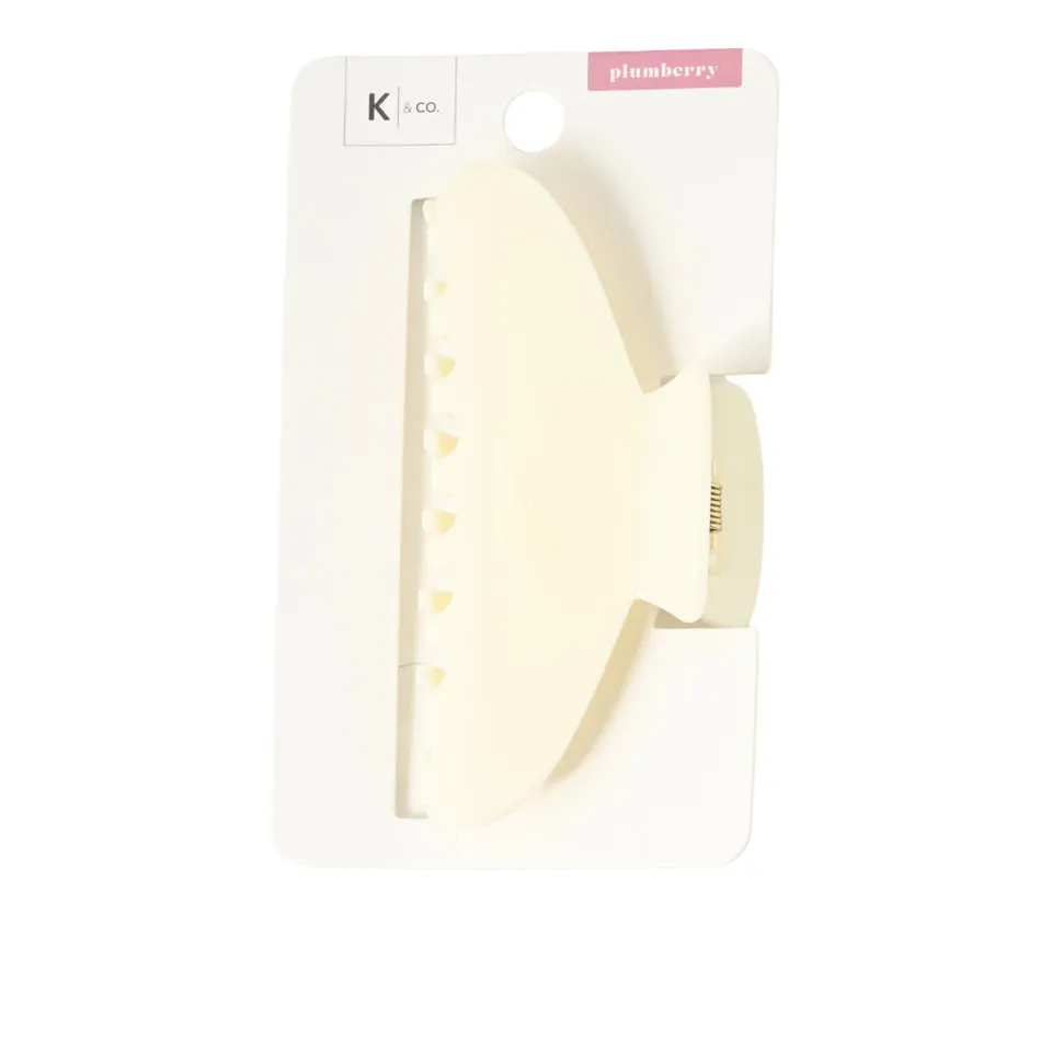 KaiserCraft Plumberry Acrylic Hair Claw Clip hårklype hvit
