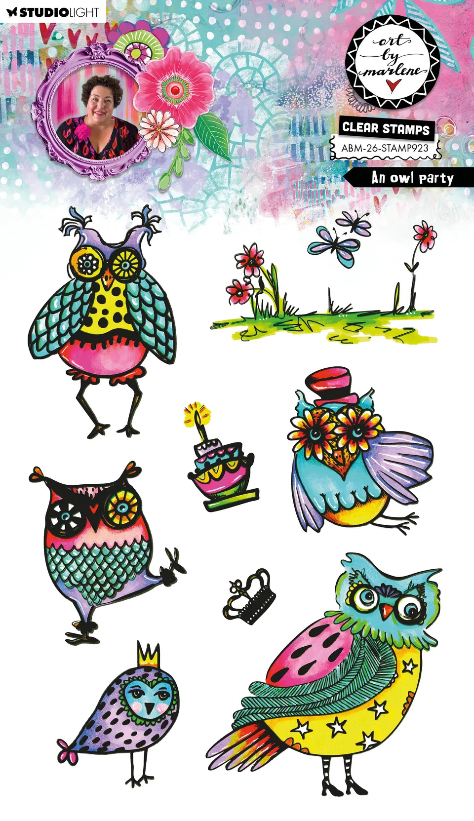 Studio Light Art By Marlene 2026 stempel An Owl Party ugler