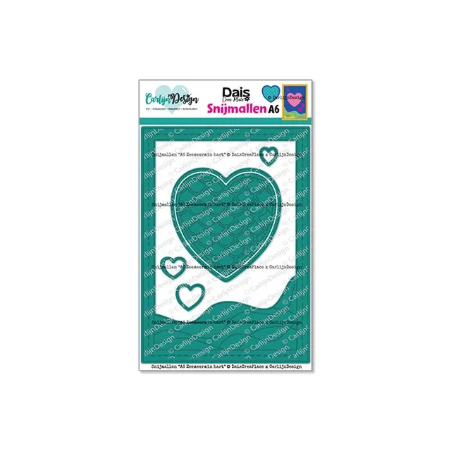 CarlijnDesign Zeemeermin Hart CDSN-0311 dies A6 havfrue