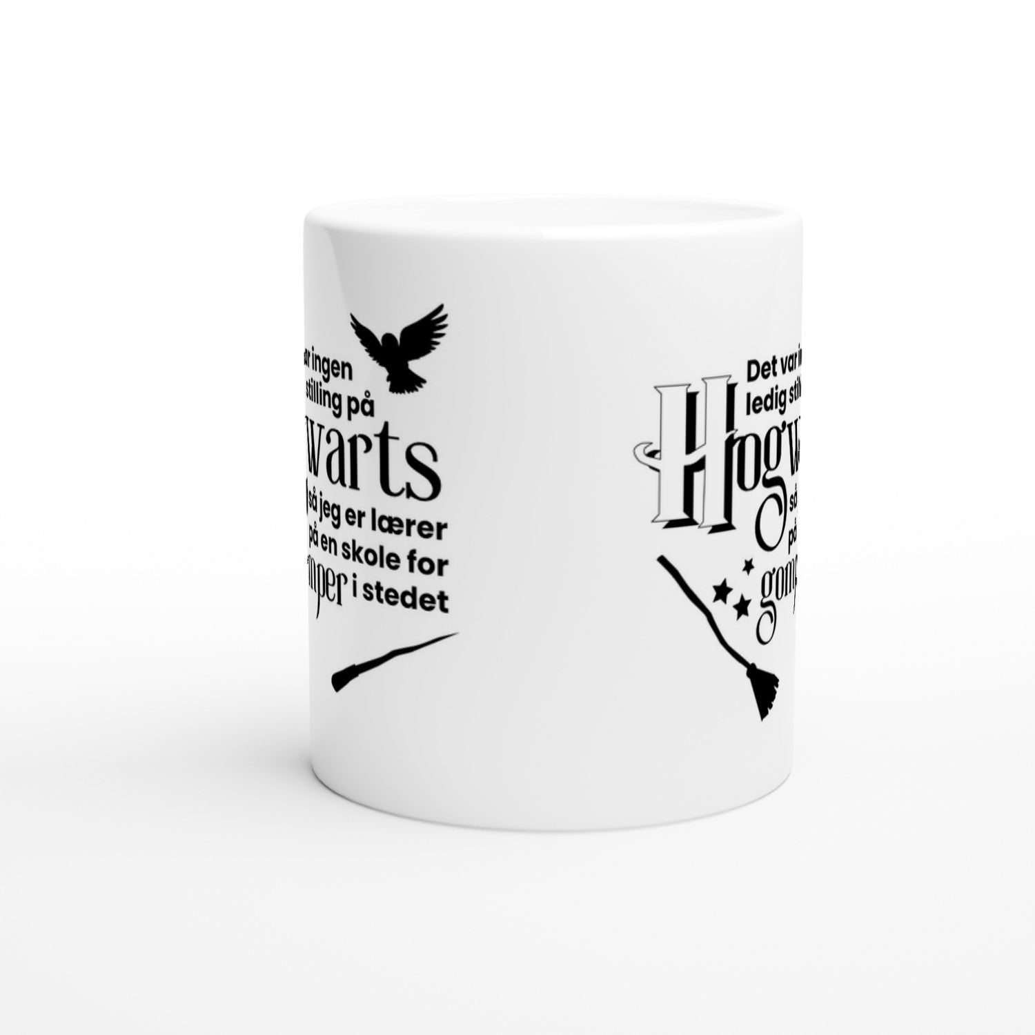 Papirglede Det var ingen ledig stilling på Hogwarts kaffekrus 325 ml hvit