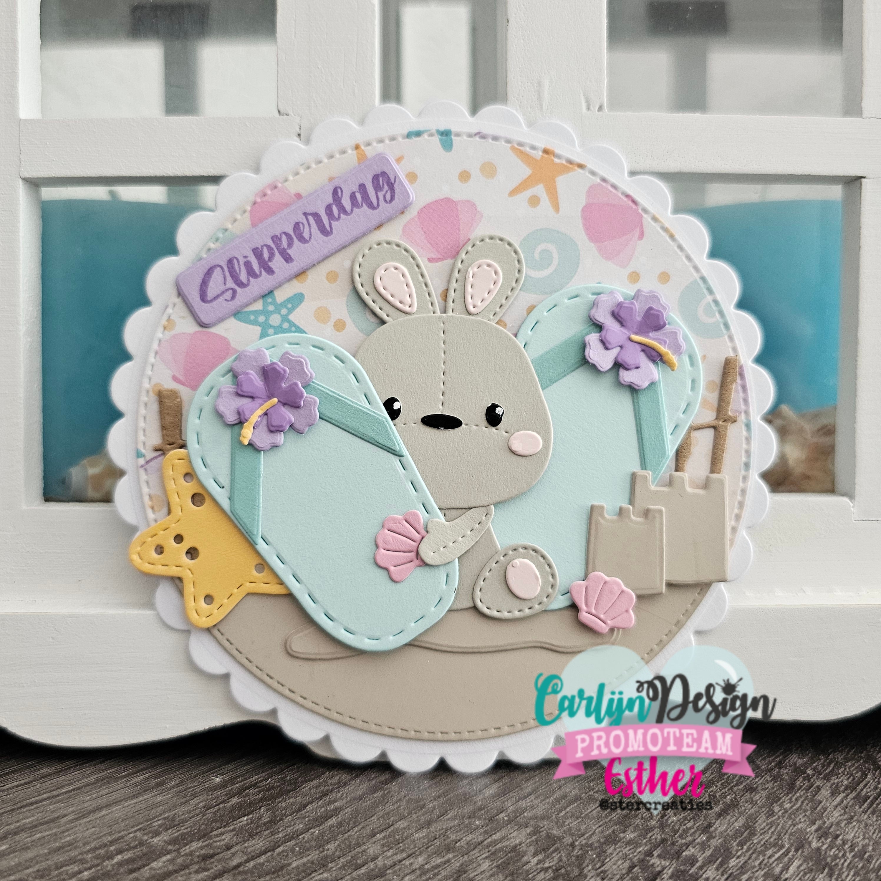 CarlijnDesign Zomerse teksten CDST-0147 stempelsett sommer