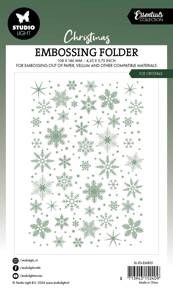 Studio Light Essentials pregefolder Ice Crystals 105x148