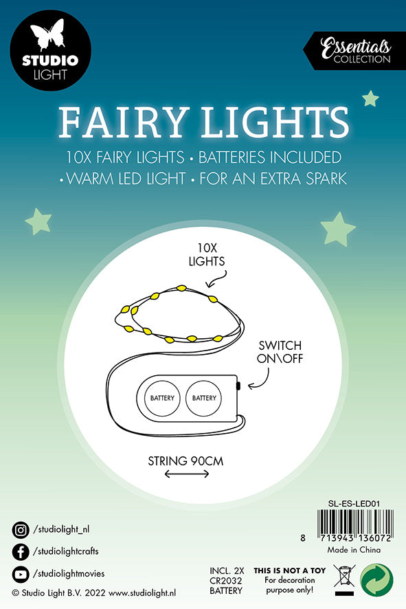 Studio Light Essentials Fairy Lights lyslenke 10 lys batteri