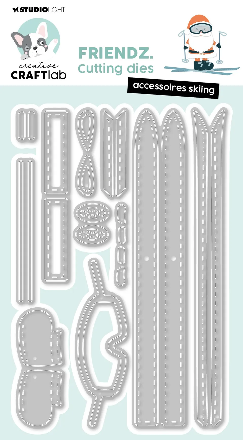 Studio Light Creative Craftlab Friendz Accessoires skiing dies