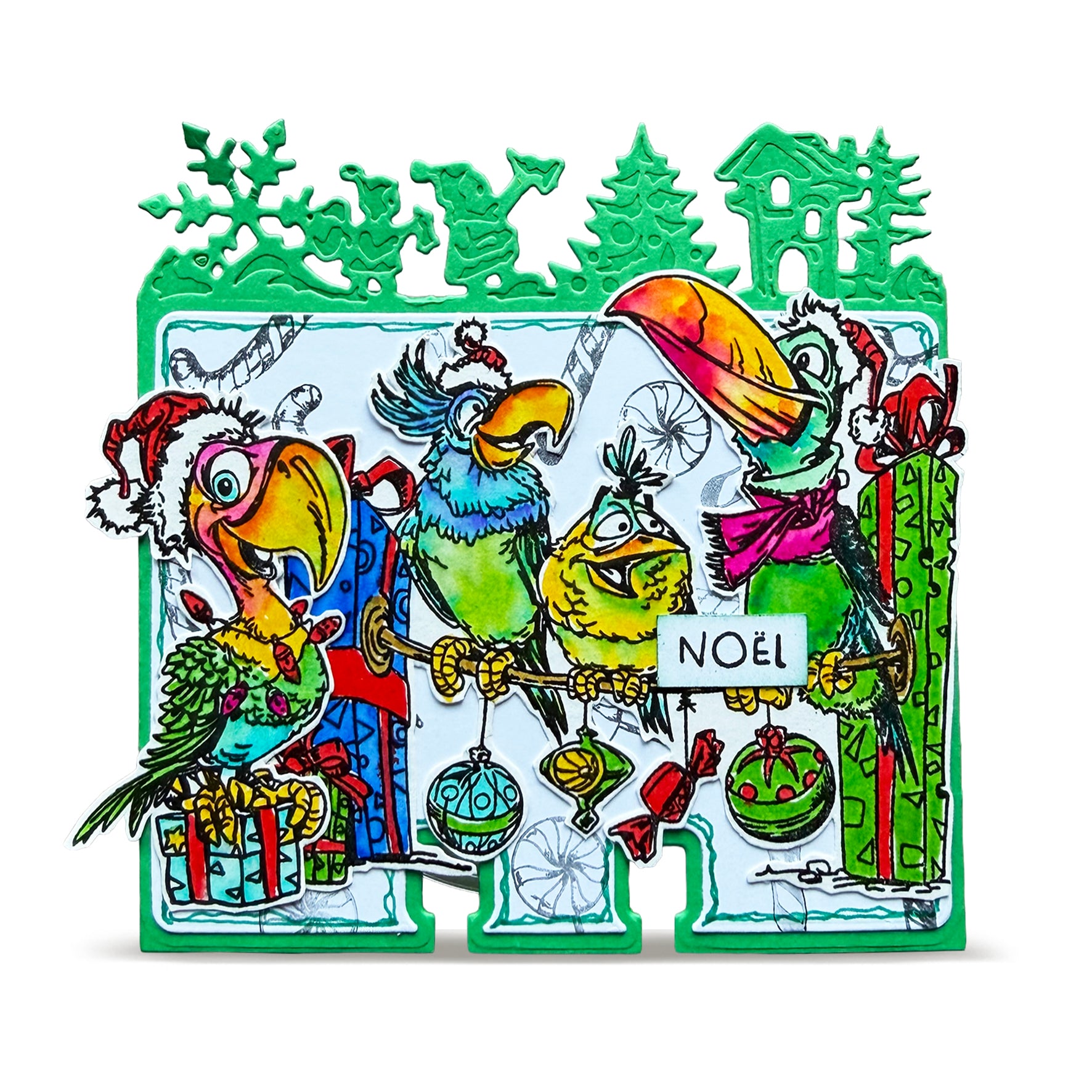 Aall and Create Tweet Treats TP-1495 stempelsett jul fugl