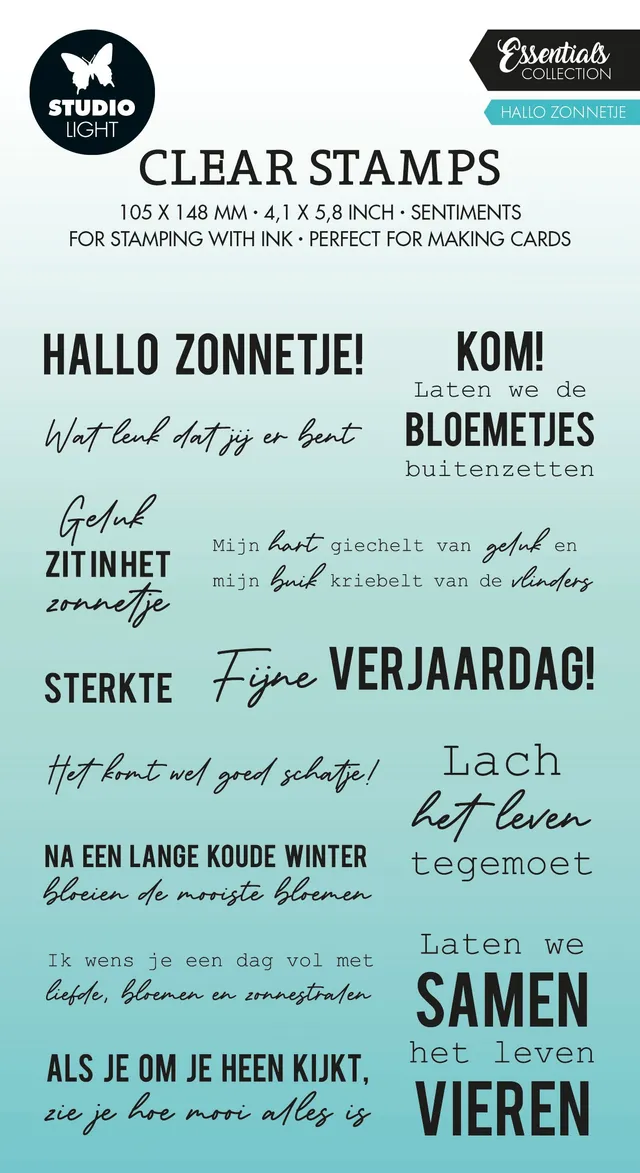Studio Light Essentials Zonnige Teksten stempel nederlandsk