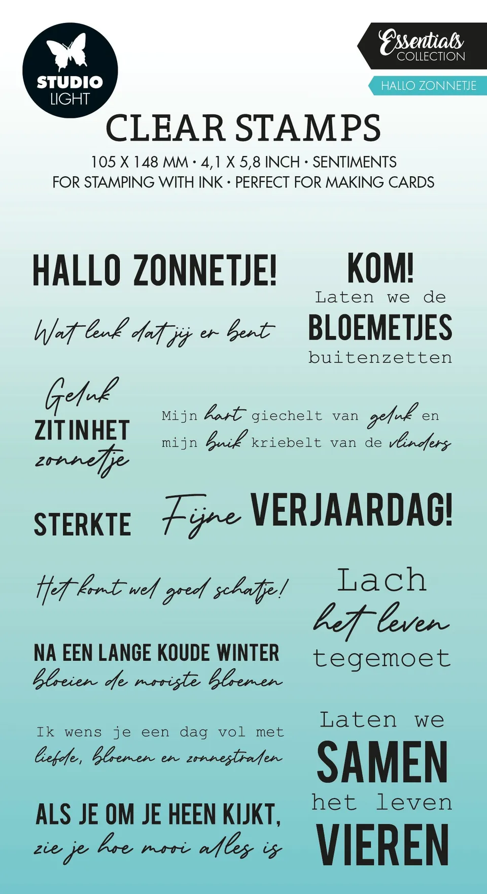Studio Light Essentials Zonnige Teksten stempel nederlandsk