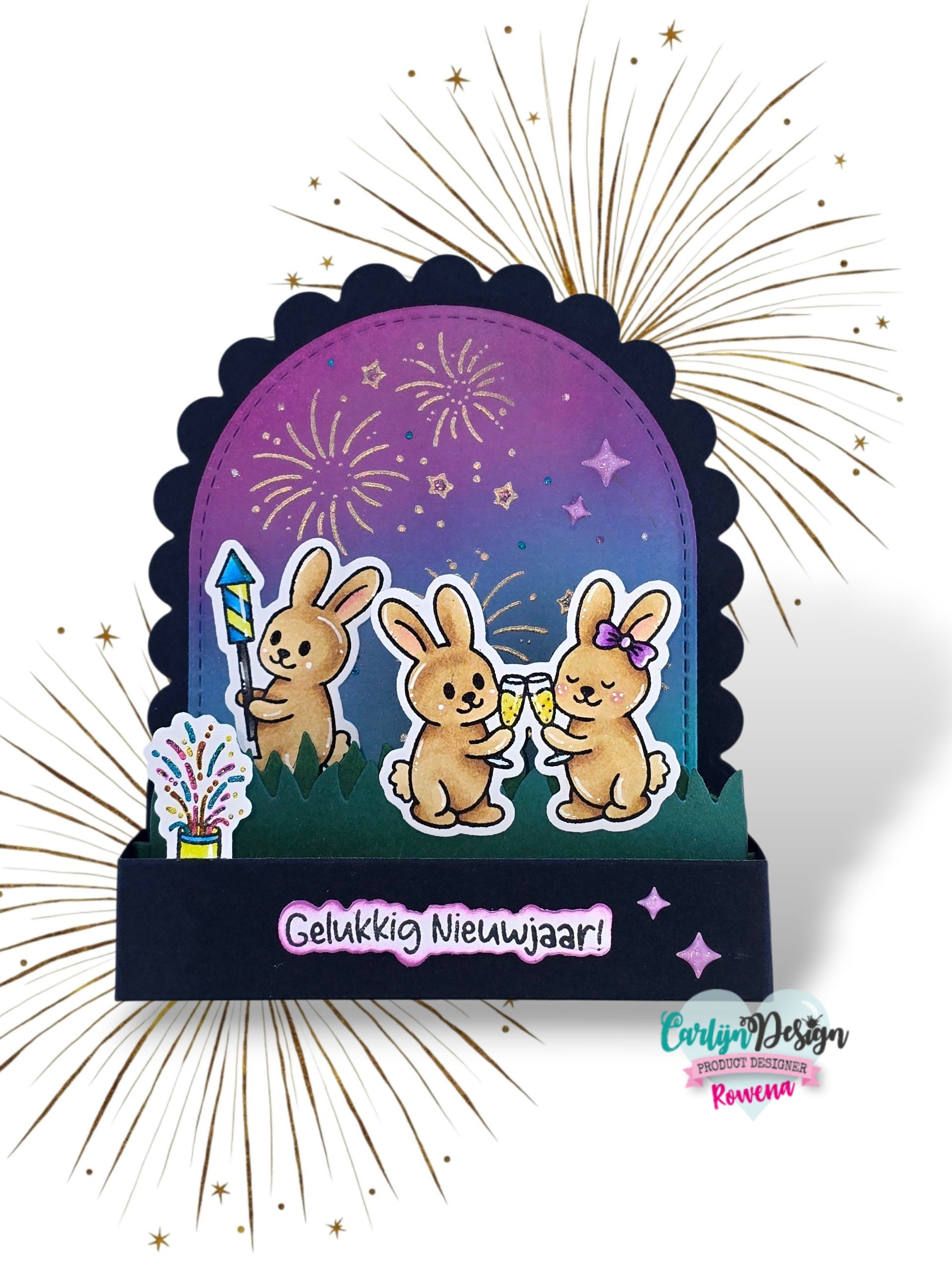 CarlijnDesign Scalloped CDJD-0092 3D-box dies popup