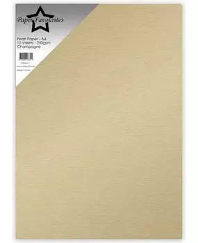 Paper Favourites Pearl Paper Champagne perlepapir krem