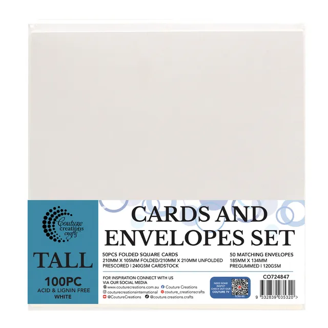 Couture Creations Tall White kortsett 50+50 hvit