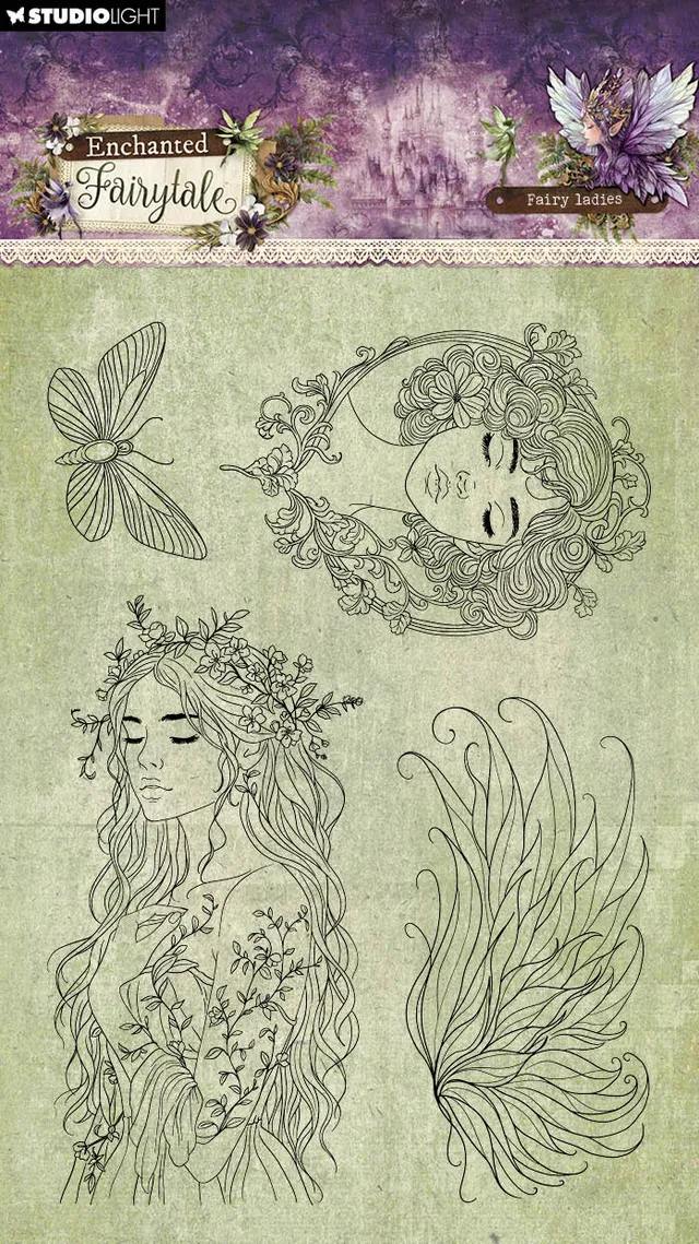 Studio Light Enchanted Fairytale Fairy Ladies clear stamps