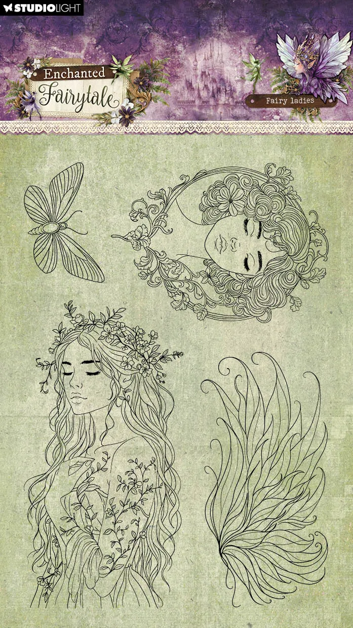 Studio Light Enchanted Fairytale Fairy Ladies clear stamps