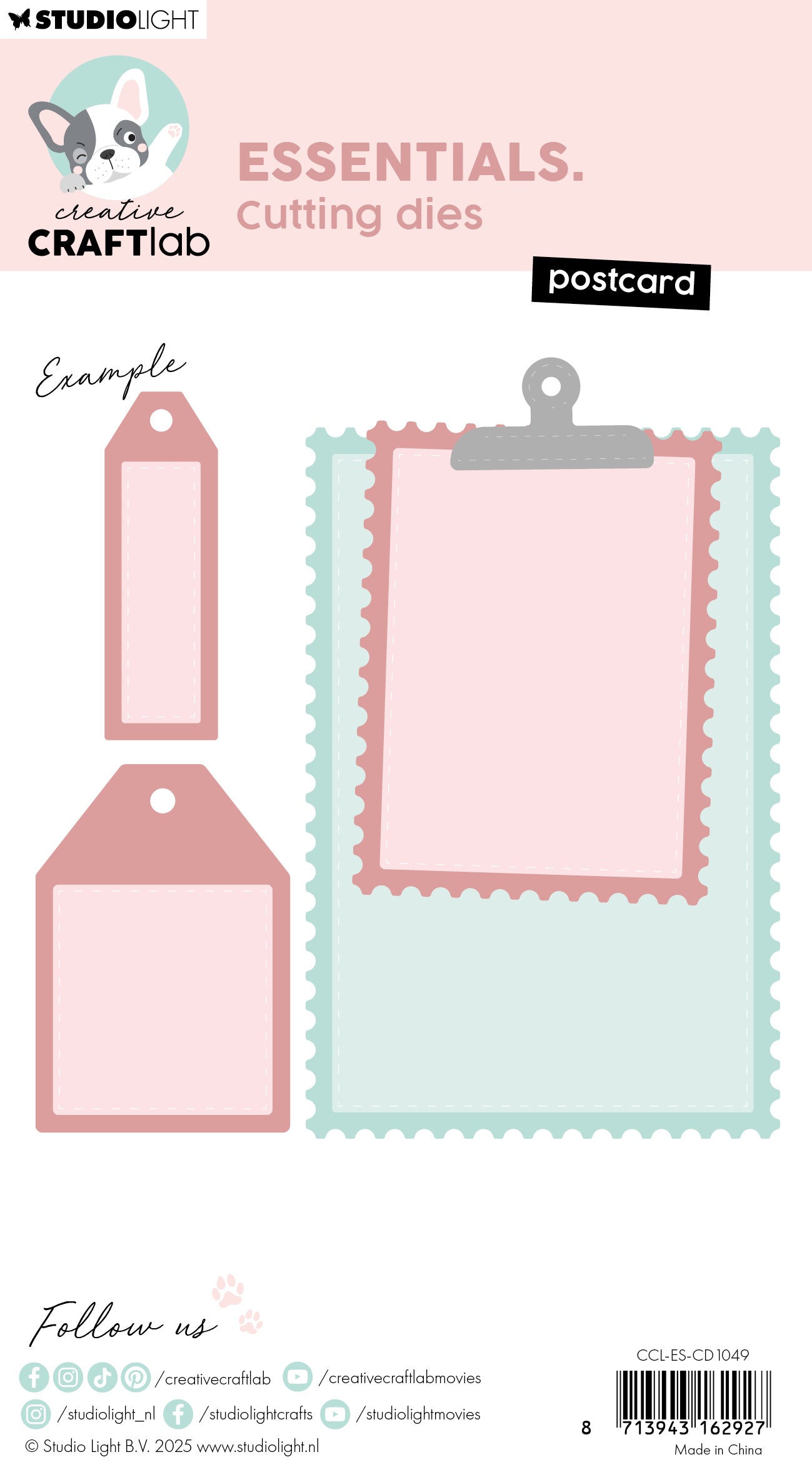 Creative Craftlab Essentials Postcard cutting die postkort