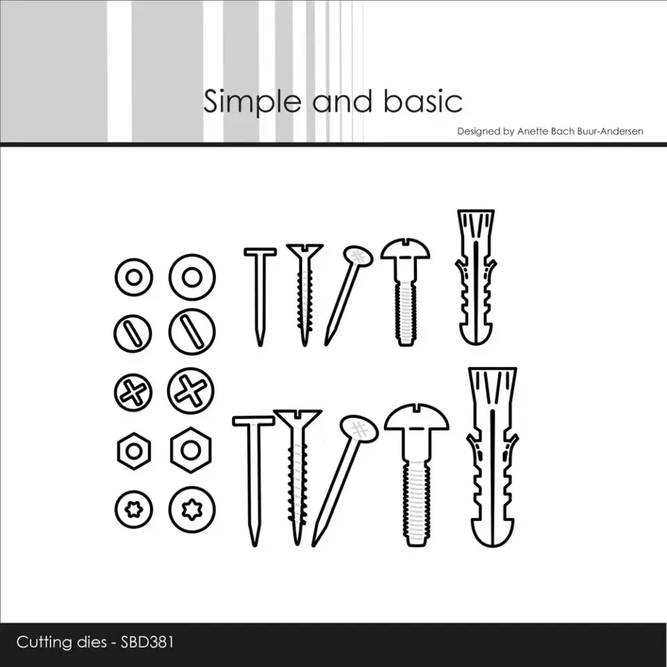Simple and Basic Nails Bits and Pieces dies spiker