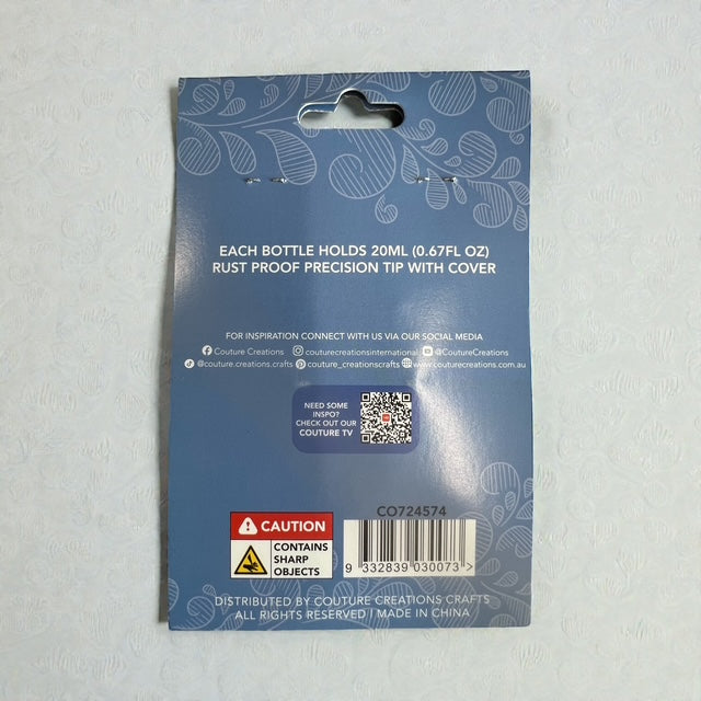 Couture Creations Glue Applicator limflaske 20 ml 2-pk metalltupp