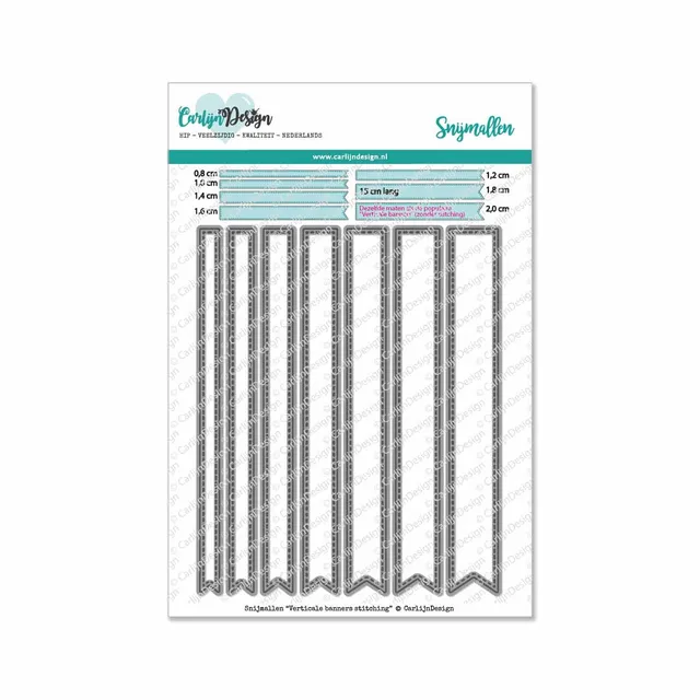 CarlijnDesign Verticale banners CDSN-0090 dies tekstbanner