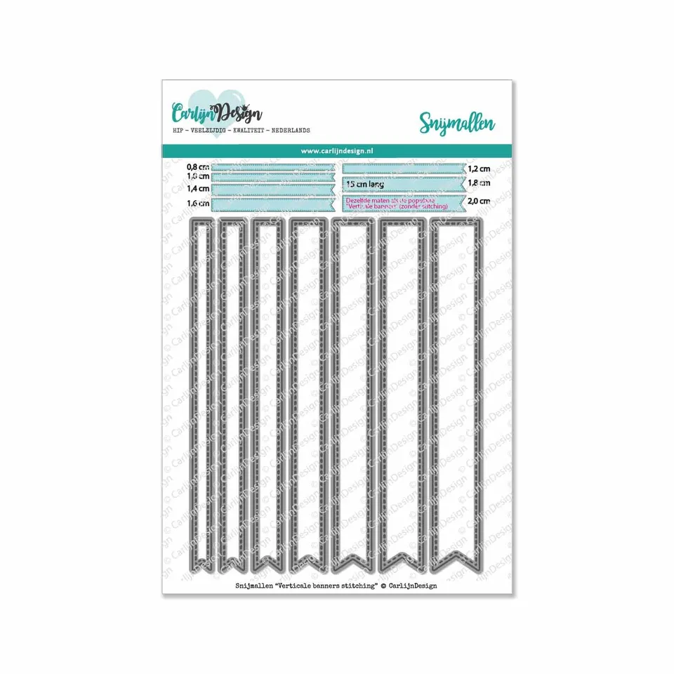 CarlijnDesign Verticale banners CDSN-0090 dies tekstbanner