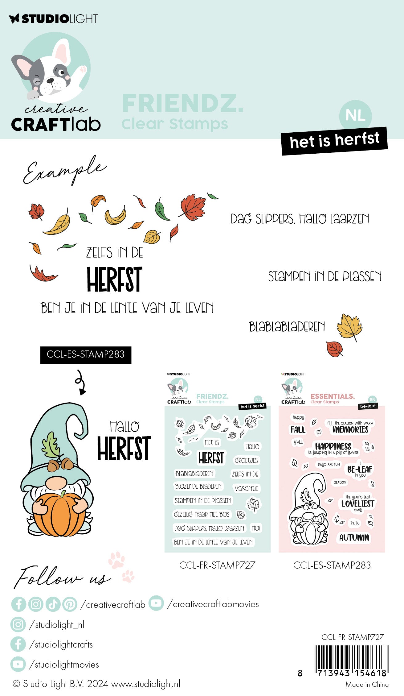 Studio Light Friendz Het Is Herfst stempel