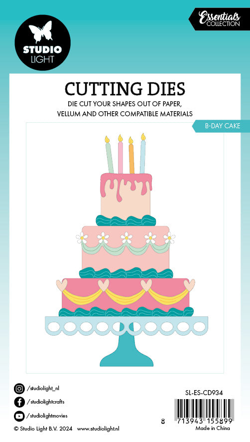 Studio Light Essentials B-day Cake dies bursdagskake