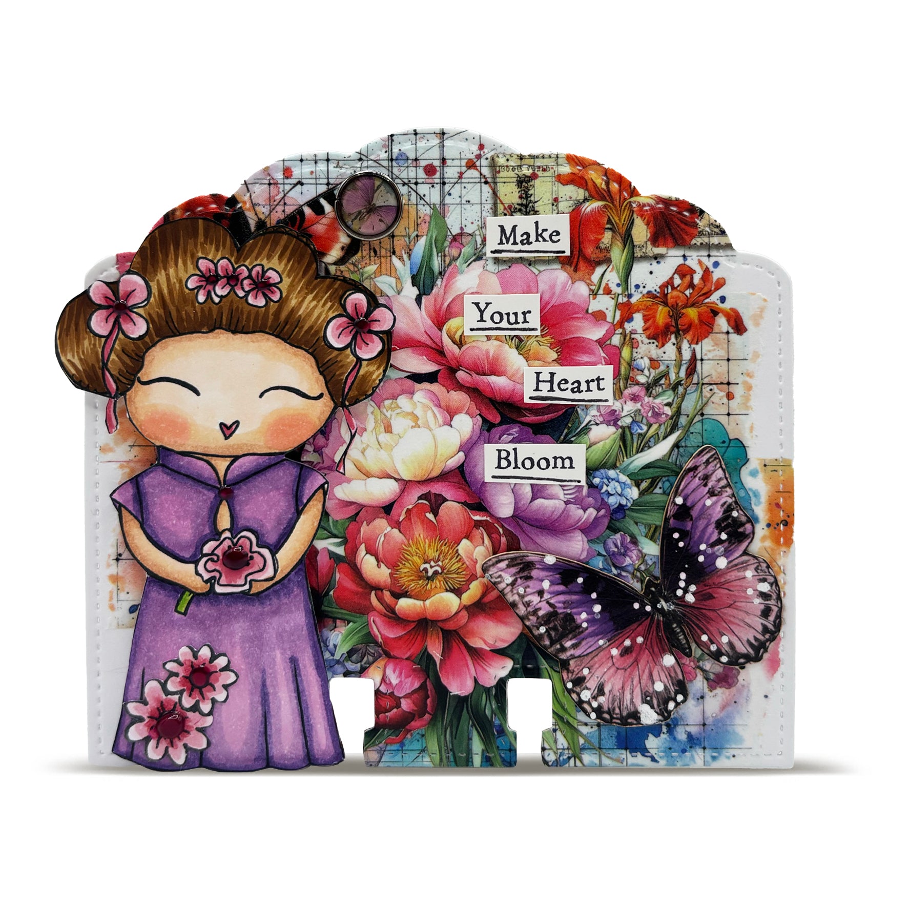Aall and Create MT-143 Petals Kiss washi 25mm blomst 10m