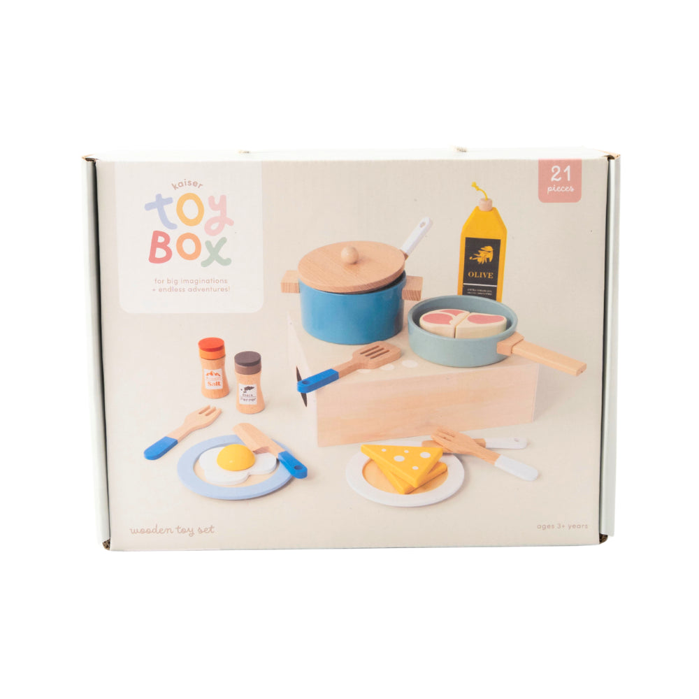 Kaiser Toy Box Dinner Time lekematsett 21 deler tre