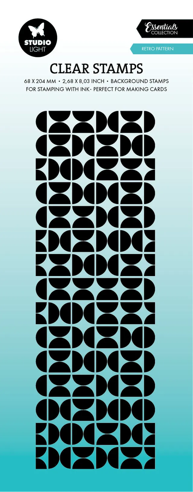 Studio Light Essentials Retro Pattern klarstempel