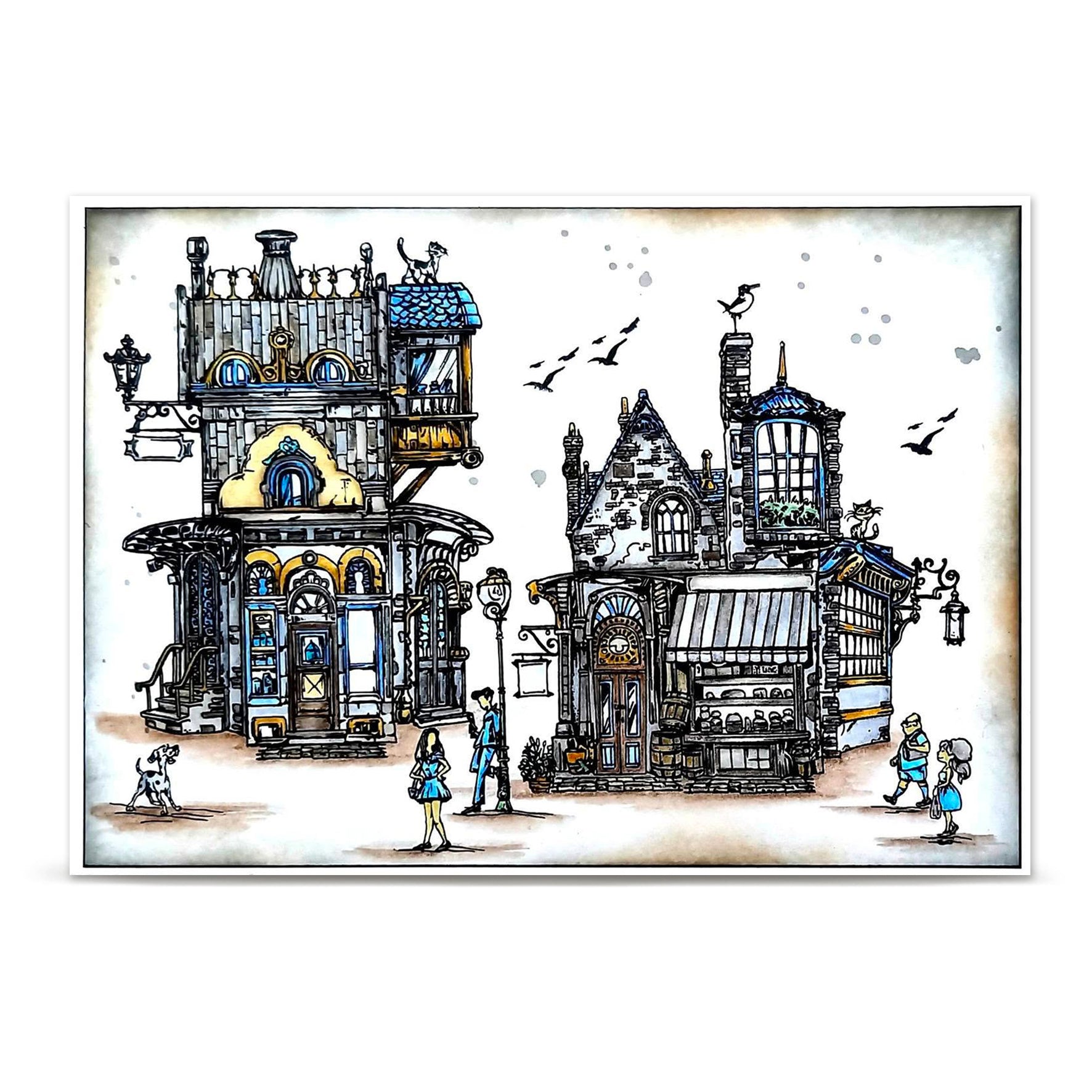 AALL & Create TP-1475 The Little Borough stempelsett A6
