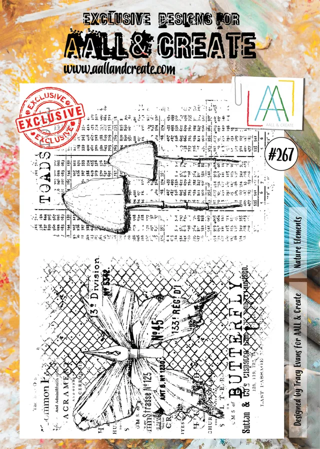 Aall and Create 267 Nature Elements clear stamps A4