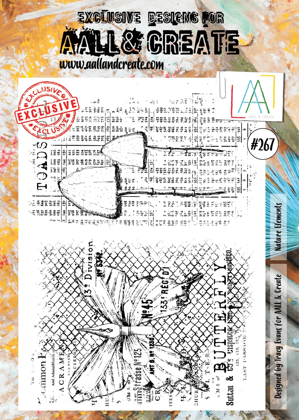 Aall and Create 267 Nature Elements clear stamps A4