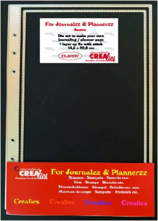 Crealies For Journalzz Plannerzz dies journalside med søm