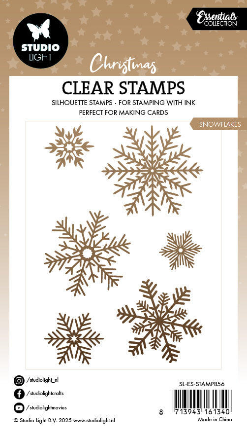 Studio Light Essentials Snowflakes stempel snøfnugg