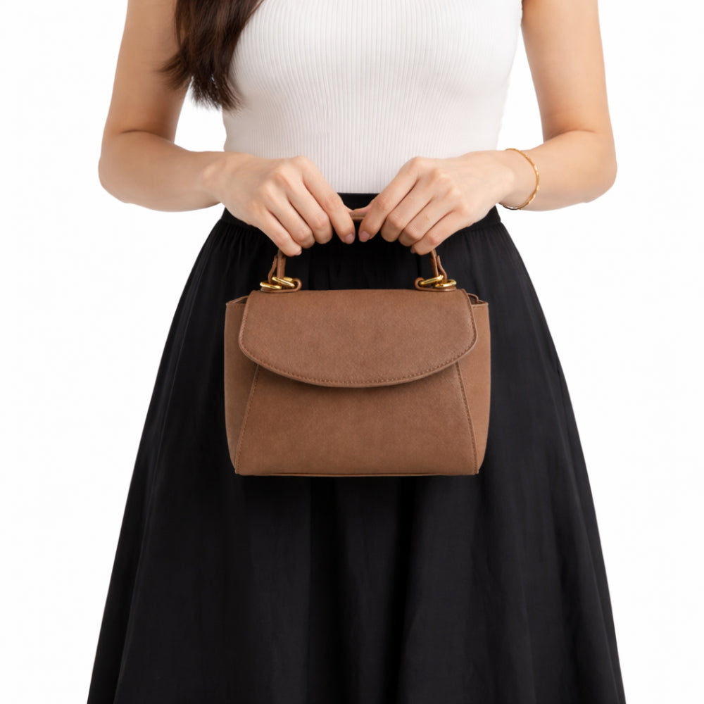 K&Co. Journey Collection Handle Side Bag veske chocolate