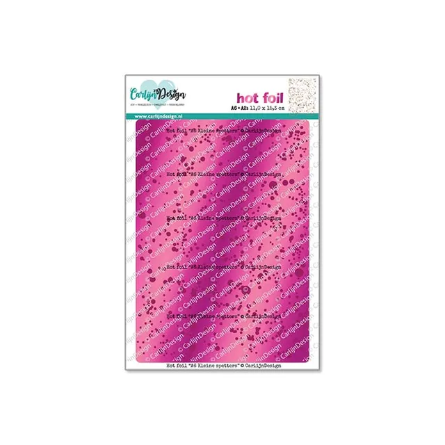 CarlijnDesign Kleine Spetters CDHF-0068 hotfoilplate A6