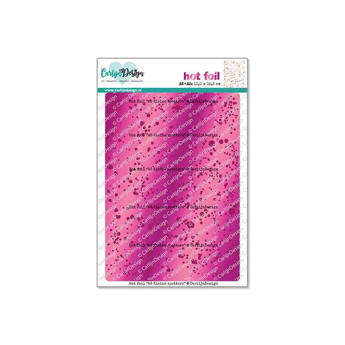 CarlijnDesign Kleine Spetters CDHF-0068 hotfoilplate A6